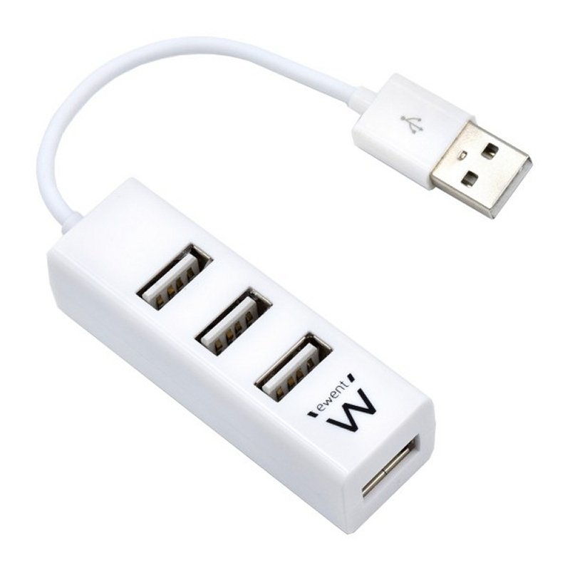 EWENT EW1122 MINI-HUB USB 4 PUERTOS BLANCO EWENT EW1122 MINI-HUB USB 4 PUERTOS BLANCO