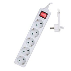 EWENT EW3955  Regleta 5 Tomas / 1 interruptor 1.5m