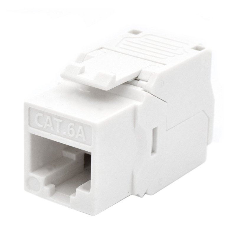 WP Keystone Cat. 6a UTP RJ45/Hembra Blanco WP Keystone Cat. 6a UTP RJ45/Hembra Blanco