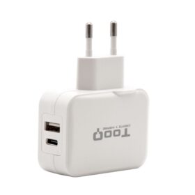 Tooq Cargador de pared doble USB-c+ USB A