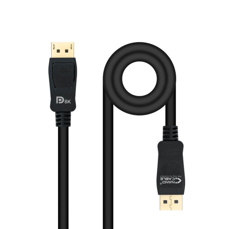 Nanocable Cable DP 1.4 Certificado VESA DP M/M 1m Nanocable Cable DP 1.4 Certificado VESA DP M/M 1m