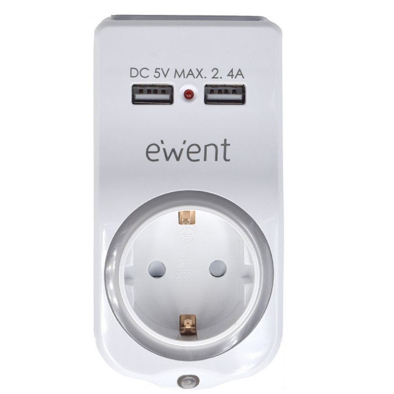 Ewent Cargador USB 4en1 2.4A Ewent Cargador USB 4en1 2.4A