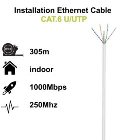 Ewent Bobina cable red Cat. 6 U/UTP
