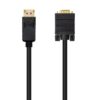 Nanocable Cable Conversor DP a VGA negro