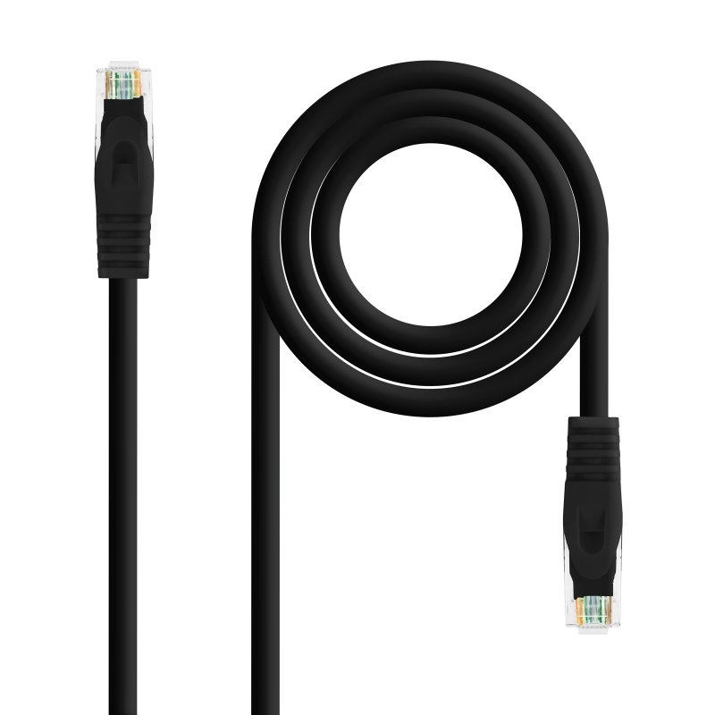 Nanocable Latiguillo LSZH Cat.6A UTP 25cm Negro Nanocable Latiguillo LSZH Cat.6A UTP 25cm Negro
