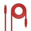 Nanocable Latiguillo LSZH Cat.6A UTP 25cm Rojo