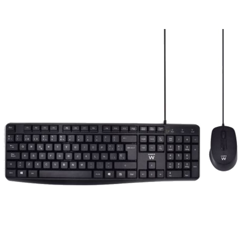 Ewent EW3006 kit teclado+ raton escrit. silenciosa Ewent EW3006 kit teclado+ raton escrit. silenciosa