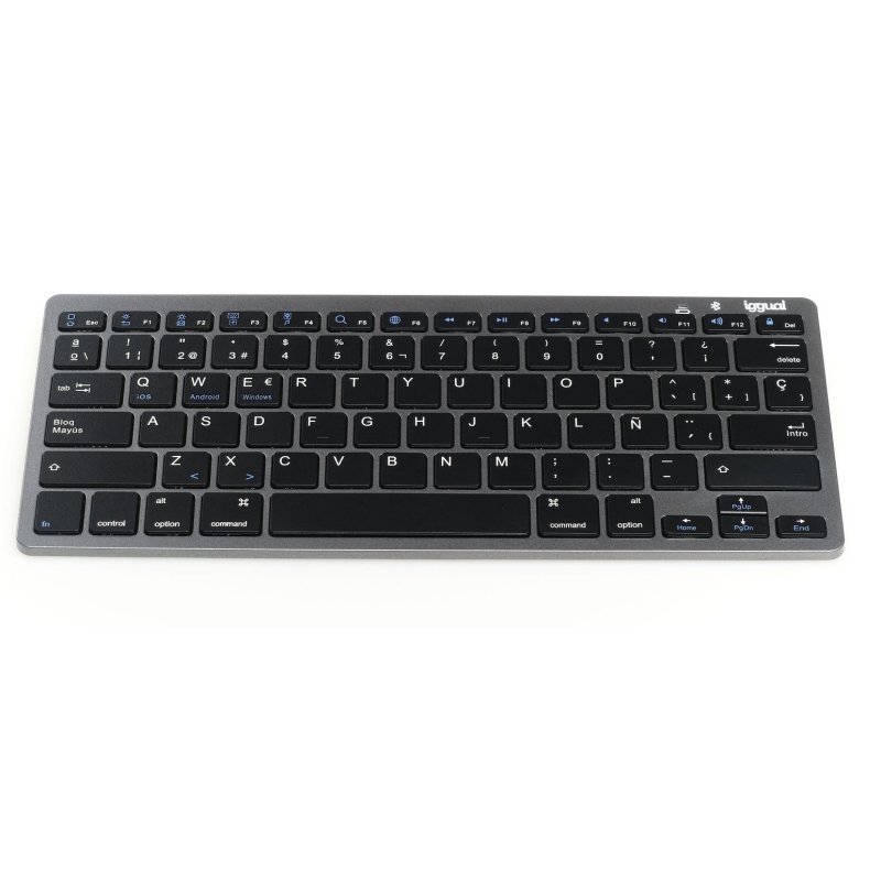 iggual Teclado Bluetooth Slim TKL-BT negro iggual Teclado Bluetooth Slim TKL-BT negro