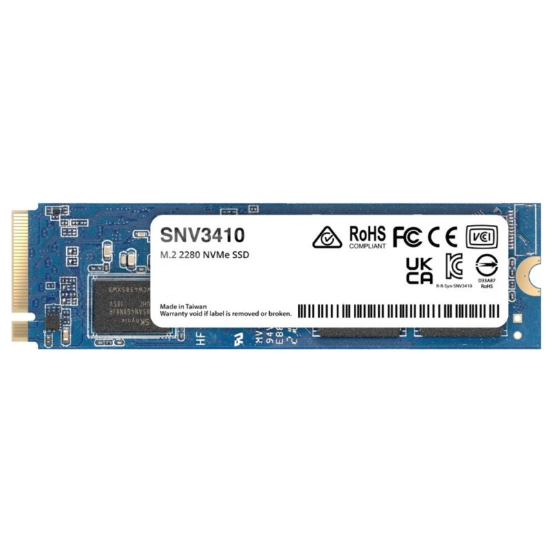 Synology SNV3410-800G SSD NVMe PCIe 3.0 M.2 2280 Synology SNV3410-800G SSD NVMe PCIe 3.0 M.2 2280