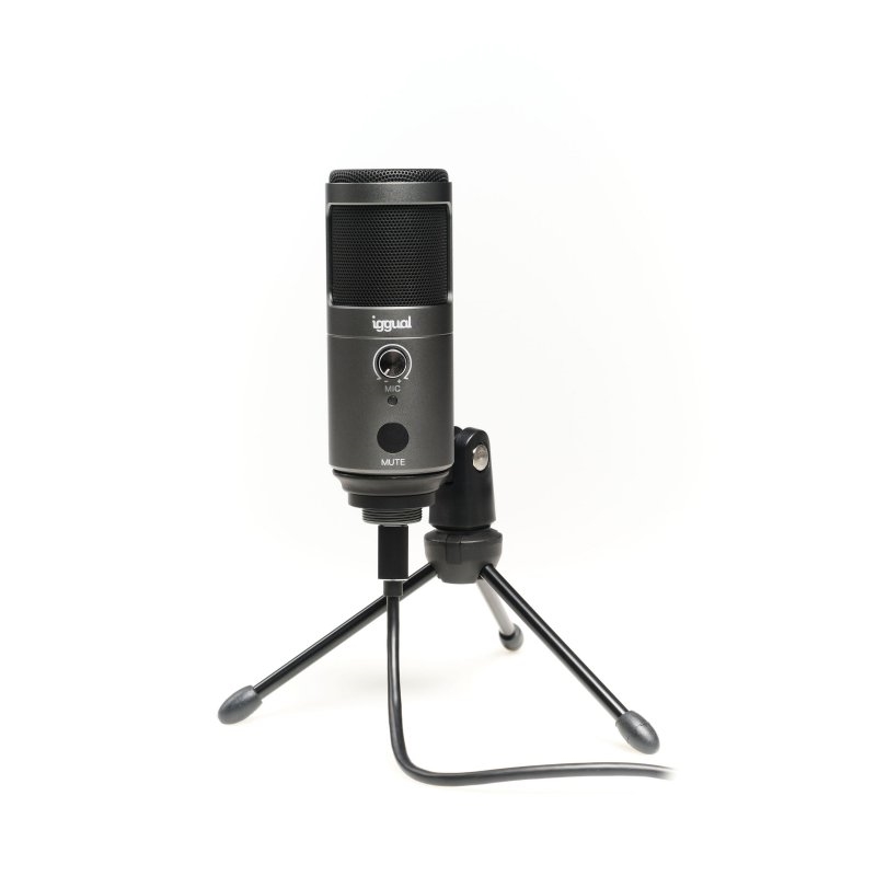 iggual Micrófono condensador Podcasting Pro gris iggual Micrófono condensador Podcasting Pro gris