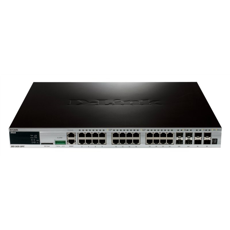 D-Link DGS-3420-28PC Switch L2+ 28xGB 4xSFP 4x10GB D-Link DGS-3420-28PC Switch L2+ 28xGB 4xSFP 4x10GB