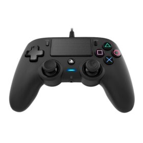 Nacon Mando oficial PS con cable negro ps4
