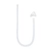 Nanocable Organizador cables flex. 25mm 3 M Blanco