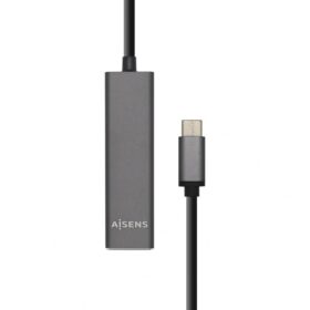 Aisens Hub USB 3.1 USB-C/M-4xTipo A/H gris