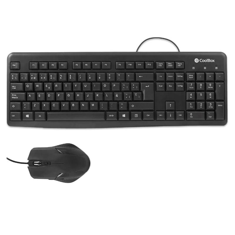 Coolbox Kit Teclado + Raton USB con cable Coolbox Kit Teclado + Raton USB con cable