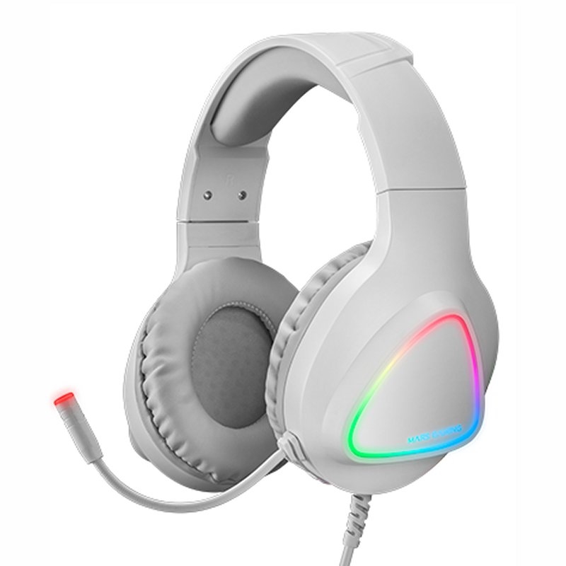 MARS GAMING Auriculares MH222 RGB White MARS GAMING Auriculares MH222 RGB White