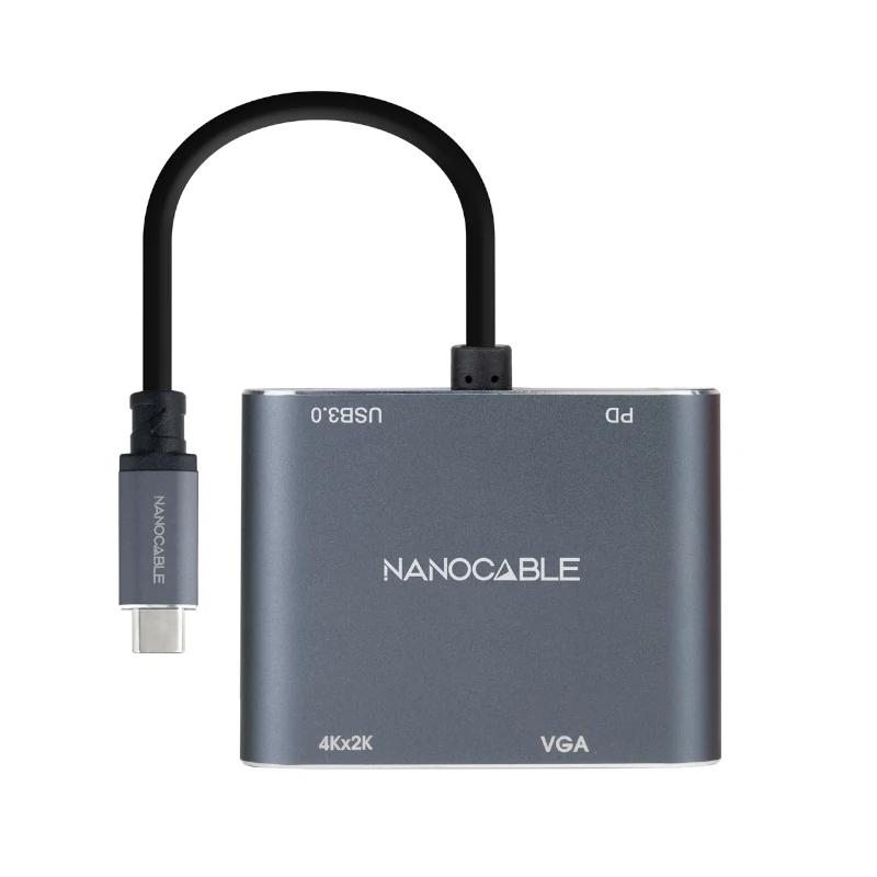 Nanocable Converosr USB-C a HDMI/VGA/USB3.0/PD Nanocable Converosr USB-C a HDMI/VGA/USB3.0/PD