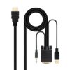 Nanocable Conversor HDMI a VGA-Jack-UBS