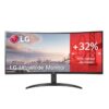 LG 34WR50QC-B monitor 34" WQHD 2xHDMI DP curvo