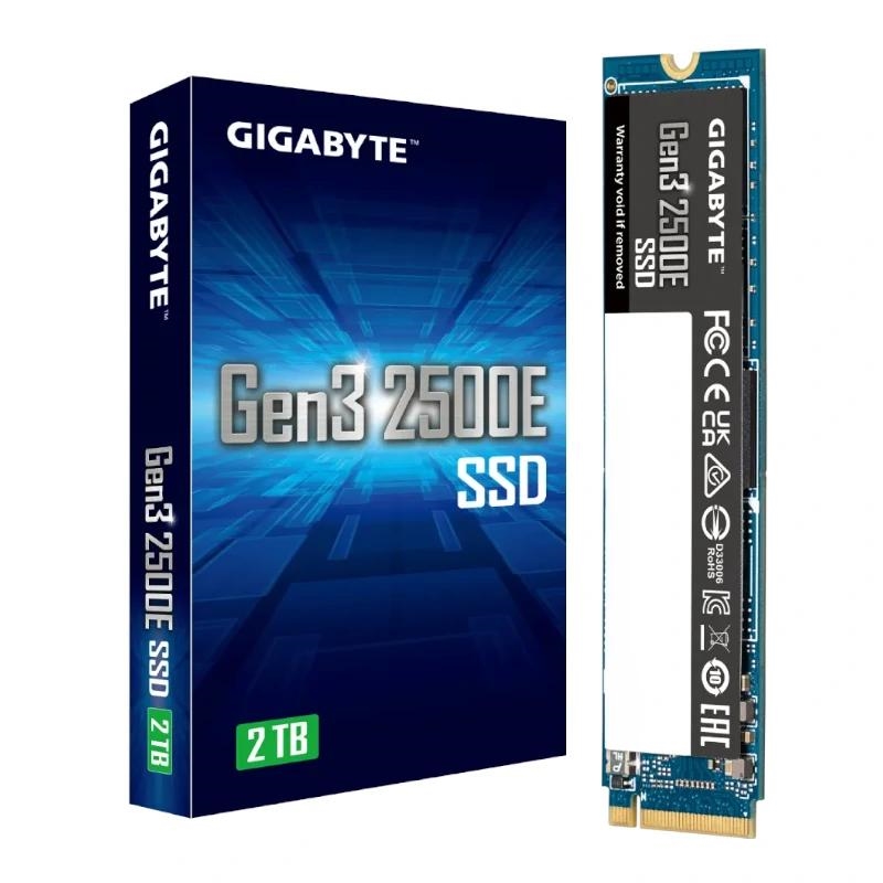 Gigabyte Gen3 2500E SSD 2TB PCIe 3.0x4 NVMe 1.3 Gigabyte Gen3 2500E SSD 2TB PCIe 3.0x4 NVMe 1.3