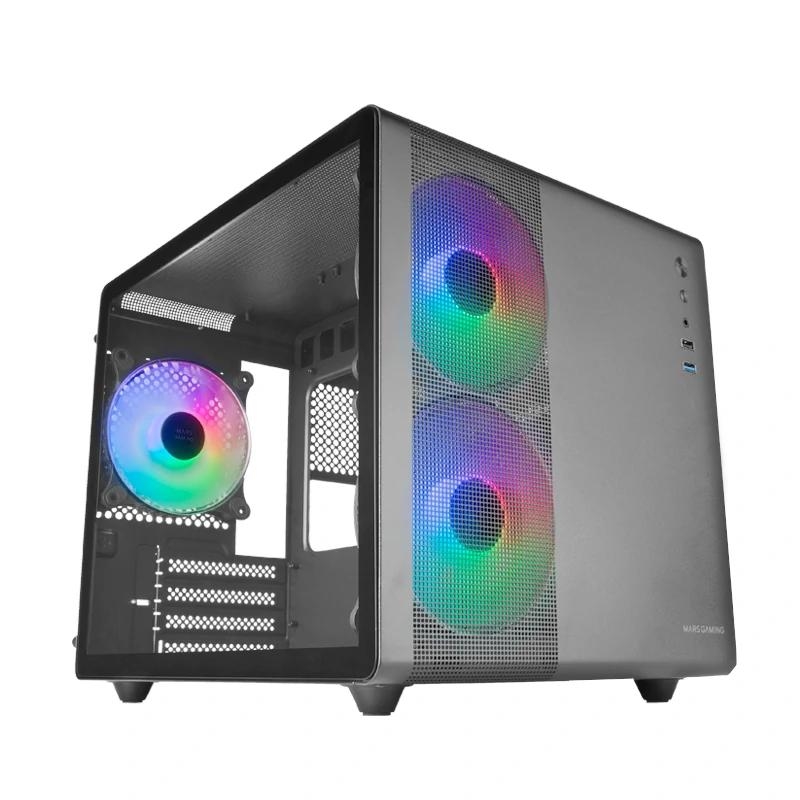Mars Gaming Caja compact micro-atx 3XVENT Negro Mars Gaming Caja compact micro-atx 3XVENT Negro