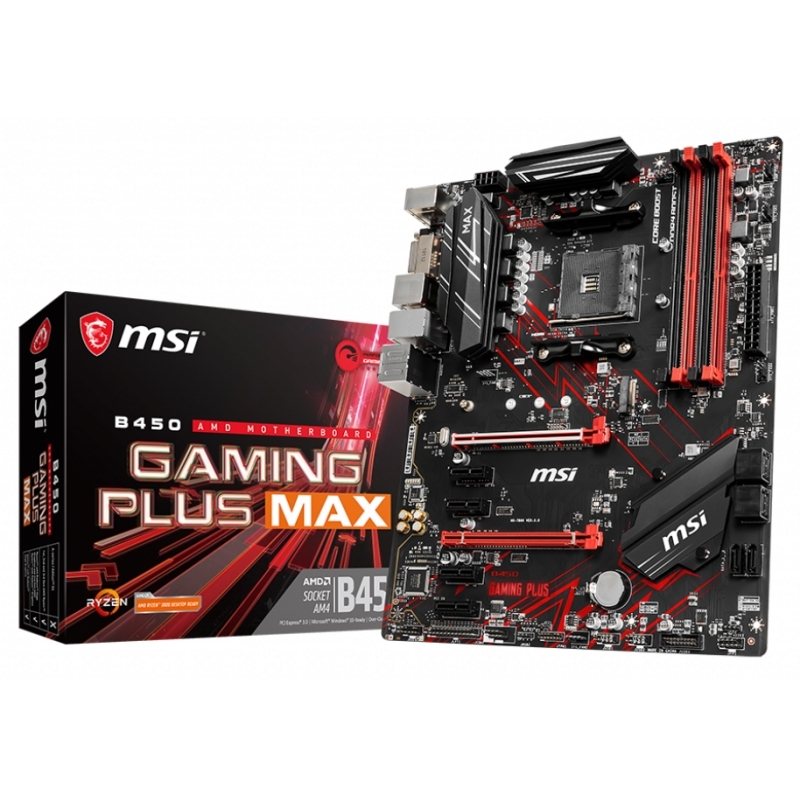 MSI Placa Base B450 GAMING PLUS MAX ATX AM4 MSI Placa Base B450 GAMING PLUS MAX ATX AM4