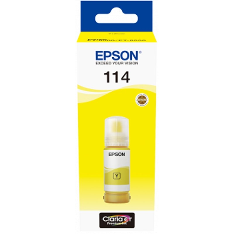 Epson Botella Tinta Ecotank 114 Amarillo Epson Botella Tinta Ecotank 114 Amarillo